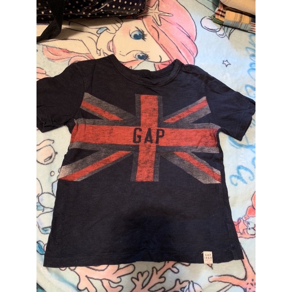 Gap 英國國旗深藍色短袖上衣短T