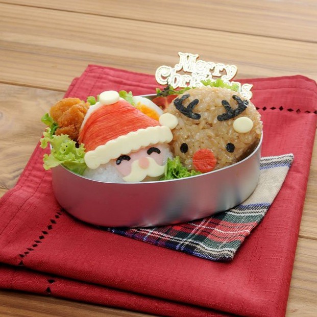 日本 ARNEST 聖誕老公公 麋鹿 飯糰模型 模型 模型盒 親子創意料理 飯糰 便當DIY 食光餐桌