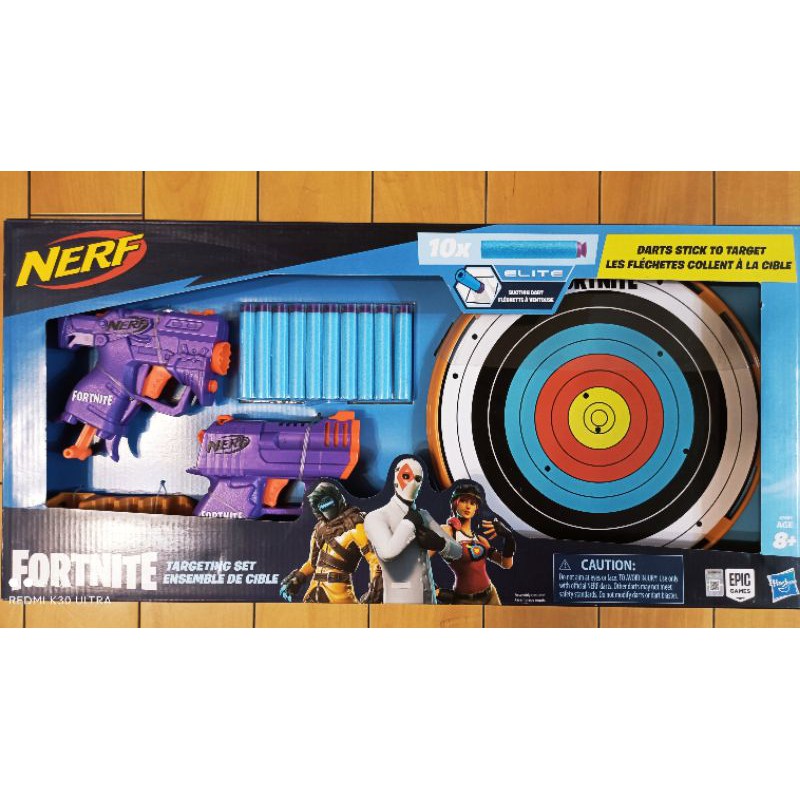 全新盒裝 原廠正版 NERF 孩之寶 要塞英雄 FORTNITE 超微掌心雷 Micro SHOT 雙槍標靶組