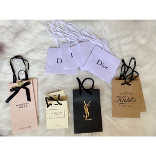 品牌紙袋（小）Dior/estee lauder/ysl/jo malone/kiehls