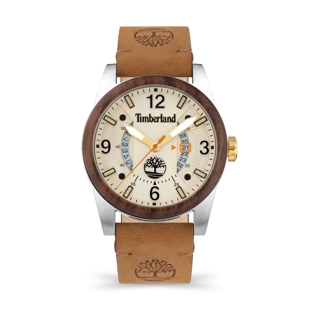 Timberland 美式潮流FERNDALE系列皮帶腕錶45mm(TDWGB2103401)