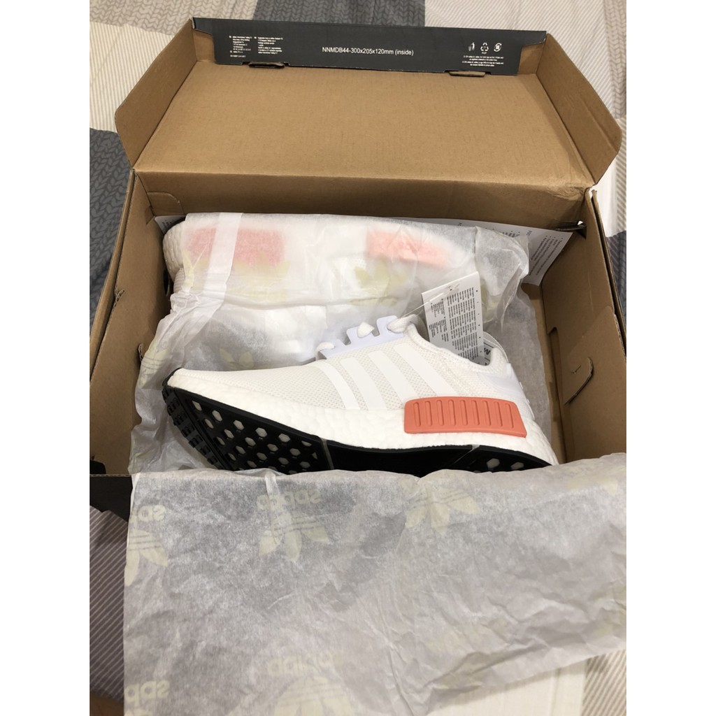 Adidas/NMD/R1/Boost/白粉/粉紅/玫瑰粉/乾燥玫瑰粉/運動鞋/跑鞋/休閒鞋