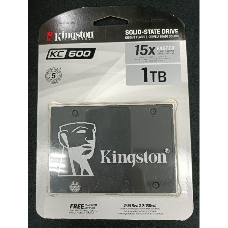 金士頓 KC600 SATA3 1TB SSD 2.5吋 固態硬碟 SKC600/1024G