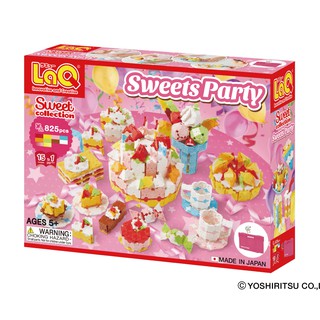 【LaQ】甜點派對 (825pcs) 日本製造立體3D拼接積木/益智玩具/臺灣獨家代理