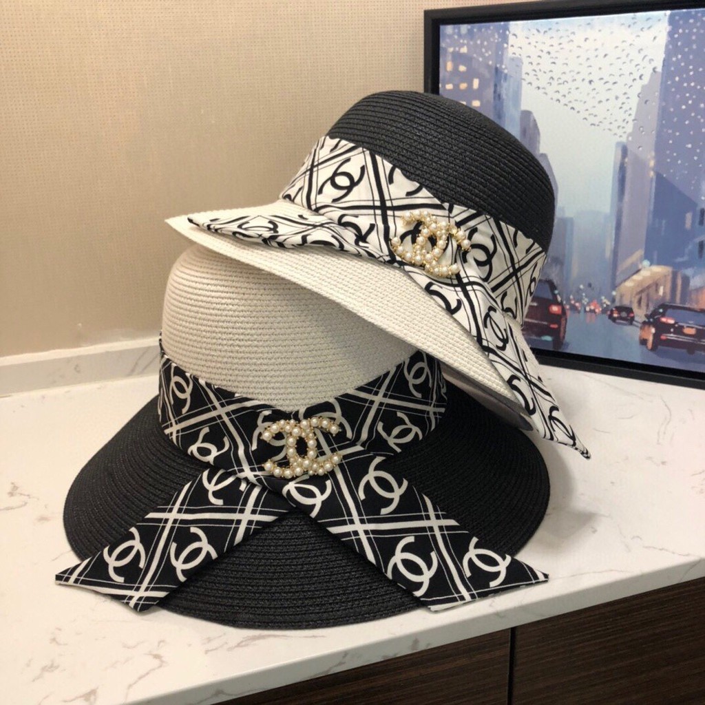 Chanel 香奈兒 棒球帽香奈兒新款草帽小香家可愛帽子漁夫帽戶外運動帽子送禮品精品 蝦皮購物