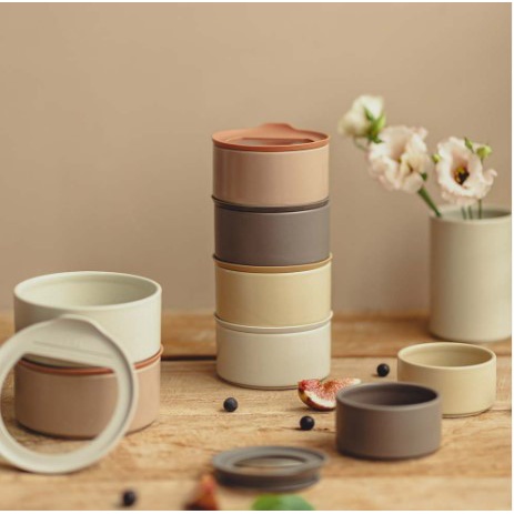 首爾太太♥ NEOFLAM FIKA ONE 系列 陶瓷保鮮盒 6入組合 陶瓷食物容器 陶瓷餐具 韓國製
