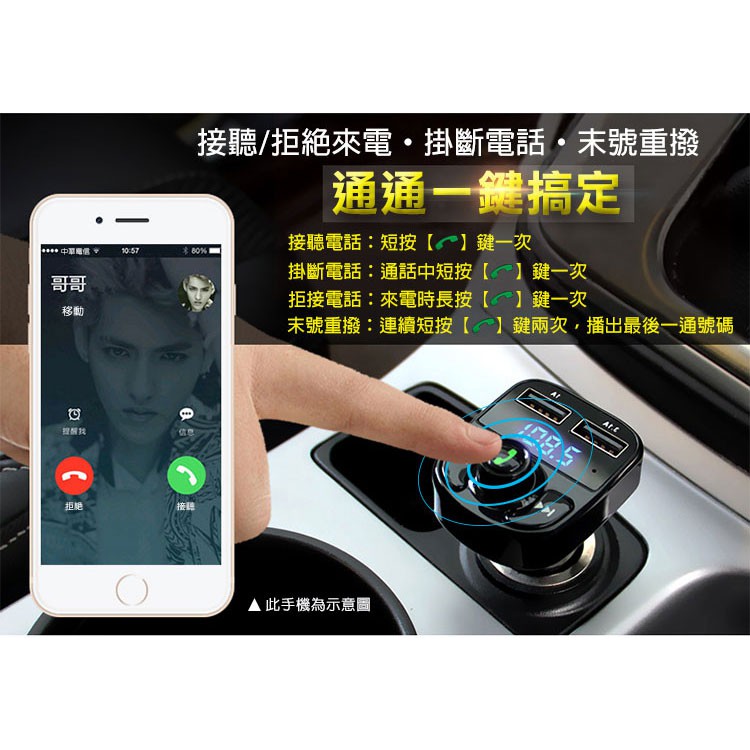 高科技車用藍牙接收器hd5 免持通話line通話sd卡隨身碟操控車用mp3 隨身碟aux 現貨供應 蝦皮購物