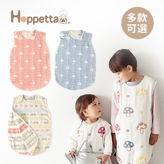 Hoppetta 日本 童趣森林 可愛動物 蘑菇 六層紗 防踢背心 (嬰童0M-3Y / 幼童2Y-7Y ) 多款可選