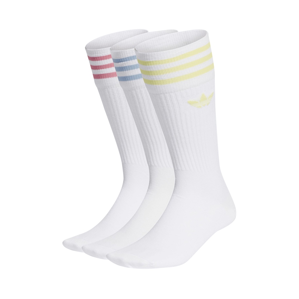 adidas 襪子 Crew Sock 男女款 三色 中筒襪 三雙入 三葉草 愛迪達  【ACS】 H32329