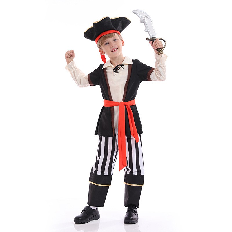 新款爆款萬聖節兒童裝扮表演服海賊加勒比海盜船長王服裝cosplay 蝦皮購物