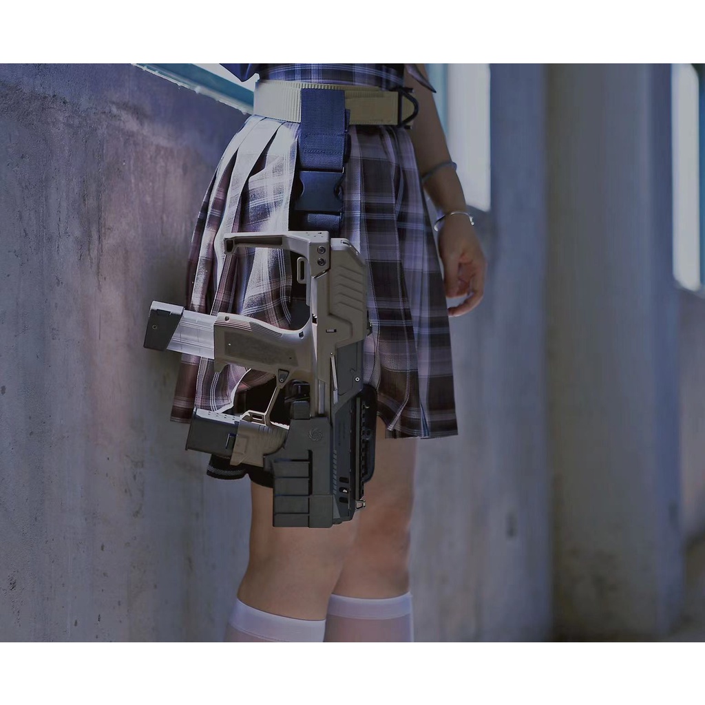 🈣 戰術腿掛版 沙法利蘭 快拔槍套 通用槍套 綁腿 EDGE G17 下沉掛版 ( NERF 改裝 配件 人身部品 軟彈
