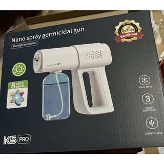 （現貨）臺灣-最新款K5Pro 藍光奈米霧化消毒噴霧槍 霧酒精噴霧槍 酒精噴霧機 無線手持噴霧槍 酒精槍 噴霧槍 除菌槍
