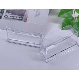 耐用透明名片盒 名片盒 透明名片座 名片架 桌面名片架 卡片座 名片收納盒 名片展示臺 名片臺 文具用品 透明名片盒