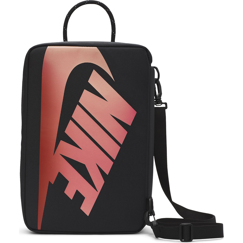 [麥修斯]NIKE SHOE BOX BAG - PRM 鞋盒包 鞋袋 黑紅 肩背包 手拿包 DA7337 010