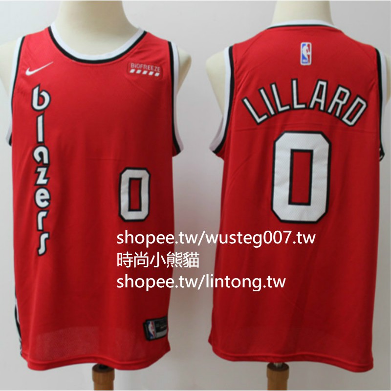 8種款式 Lillard球衣拓荒者0號利拉德球衣nba球衣籃球服portland Blazers城市版球衣 蝦皮購物
