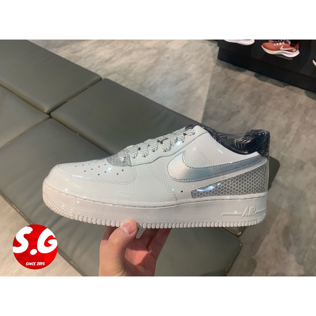 S.G 3M X Nike Air Force 1 AF1 CT2299-100 白銀 反光 休閒 籃球 滑板鞋