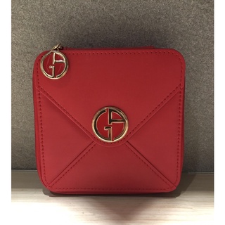 Giorgio Armani (亞曼尼)GA訂製珠寶盒/化妝盒/化妝包/手拿包 贈送全新GA限量訂製胸針～專櫃正貨