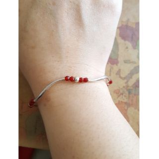 ⭐️手工坊藝品屋⭐️ S925純銀3m紅瑪瑙&黑瑪瑙手環