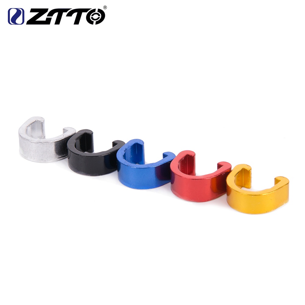 Ztto 自行車 MTB 鋁合金 C 型帶扣碟剎線組管線感應傳輸管碟剎軟管卡扣