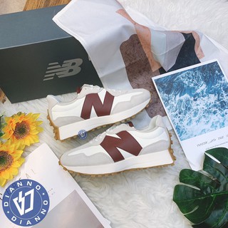 帝安諾-實體店面 NEW BALANCE NB 327 白灰紅 酒紅 皮革 運動休 復古 大N 焦糖底 WS327KA