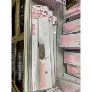 (烘焙廚房)Chefmade學廚KT7021正版Hello kitty凱蒂貓不銹鋼麵包刀日本進口麵包關東刀蛋糕土司切片刀