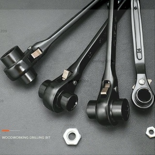 低價尖尾棘輪扳手 雙向刺輪 多功能荊快速自動梅花套筒 工具套裝五金荊輪gming1209