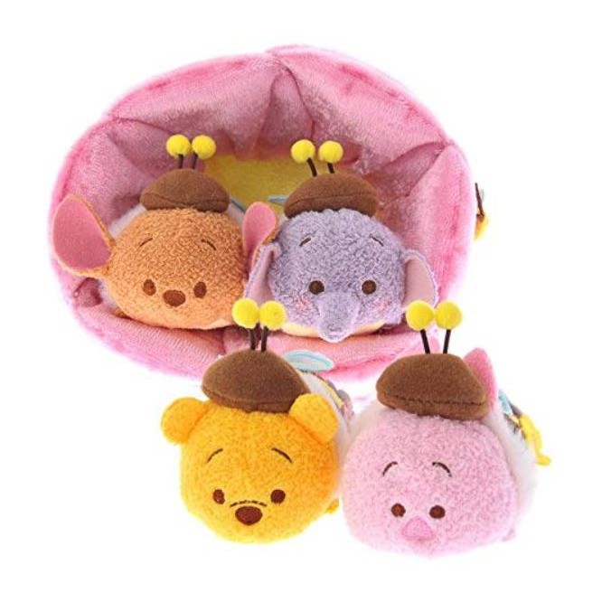 鼎飛臻坊現貨迪士尼維尼熊小豬屹耳跳跳虎花屋tsum Tsum 絨毛玩偶娃娃組日本正版 蝦皮購物