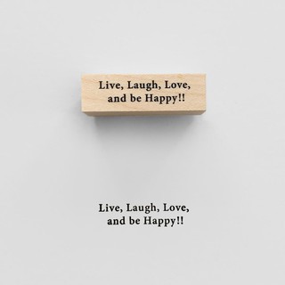《穀雨好學》KNOOPWORKS 印章 / Live,Laugh,Love and be happy