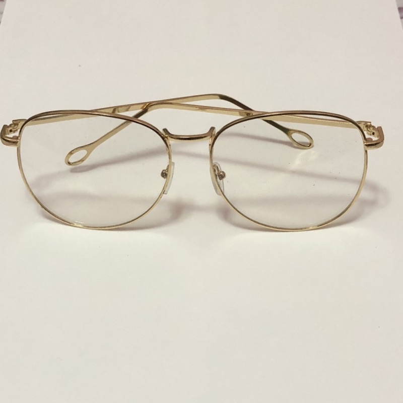 現貨❤️ 韓國原宿復古金屬眼鏡復古個性大框眼鏡框 二手實拍