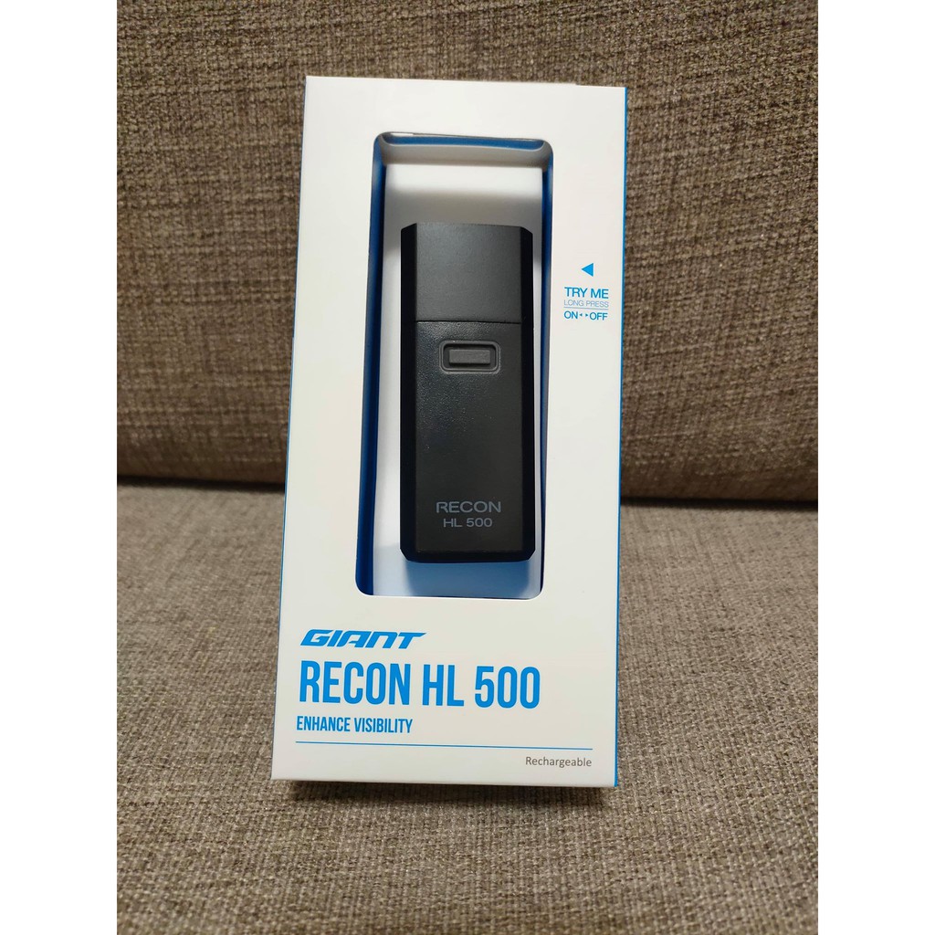 【快捷單車】推~補貨到~RECON HL 500流明,充電型前燈(黑)