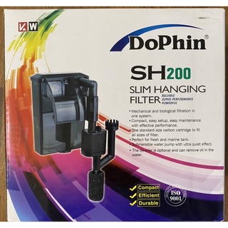 二手 Dophin 海豚 薄型外掛過濾器 SH-200 適用水量30L以下