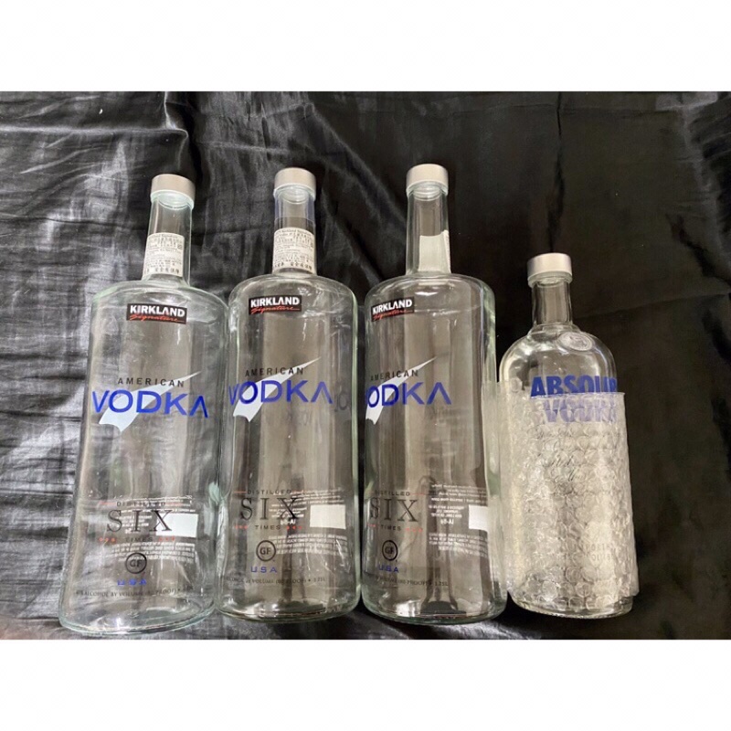 二手 美國伏特加Vodka 1.75L &amp;Absolut Vodka 1L釀酒釀醋 空瓶