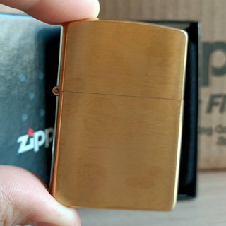 【現貨附發票】美國 Zippo 打火機 正品 黃銅拉絲 型號204B