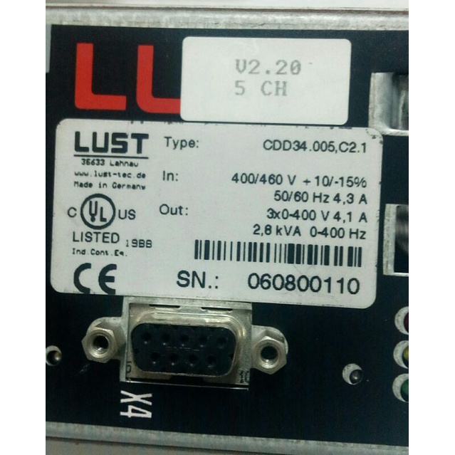 🌞二手現貨保固 德國製造 LUST 伺服驅動器 CDD34.005.C2.1 驅動器 400/460V 4.3A