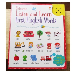 ✈️英國《 Usborne Listen and Learn First English Word有聲書》