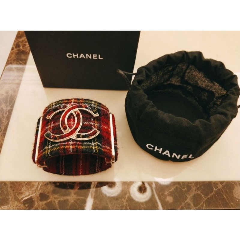 近新二手真品Chanel vintage秋冬聖誕節限量香奈兒超美手環 大衣毛衣必備