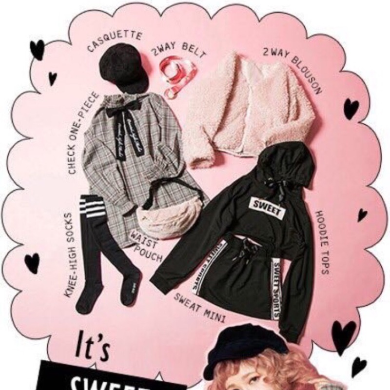 One Spo 18 日系福袋拆賣毛毛腰包腰帶 蝦皮購物