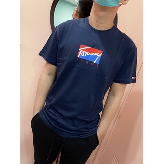 現貨在台 《Tommy Hilfiger》特殊款 前後設計 經典大LOGO 短袖上衣