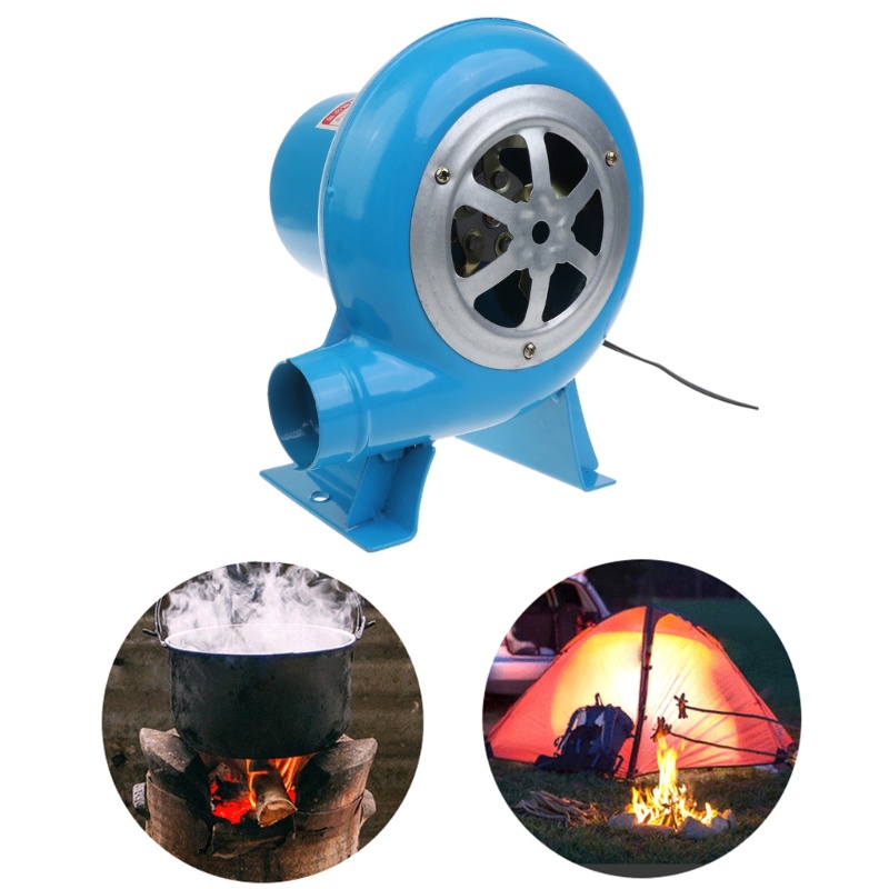 【現貨】燒烤鼓風機便攜式燒烤風扇鼓風機烹飪風扇 12v 美國插頭適配器