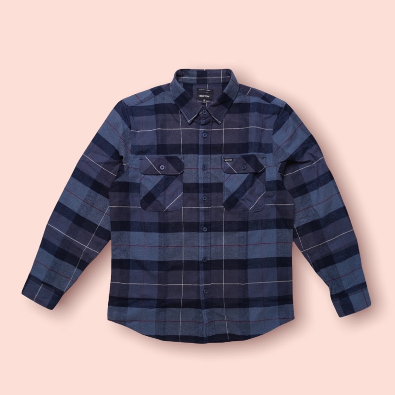 全新 現貨 Brixton Bowery Flannel shirt 法蘭絨 襯衫 復古 騎士 衝浪 滑板