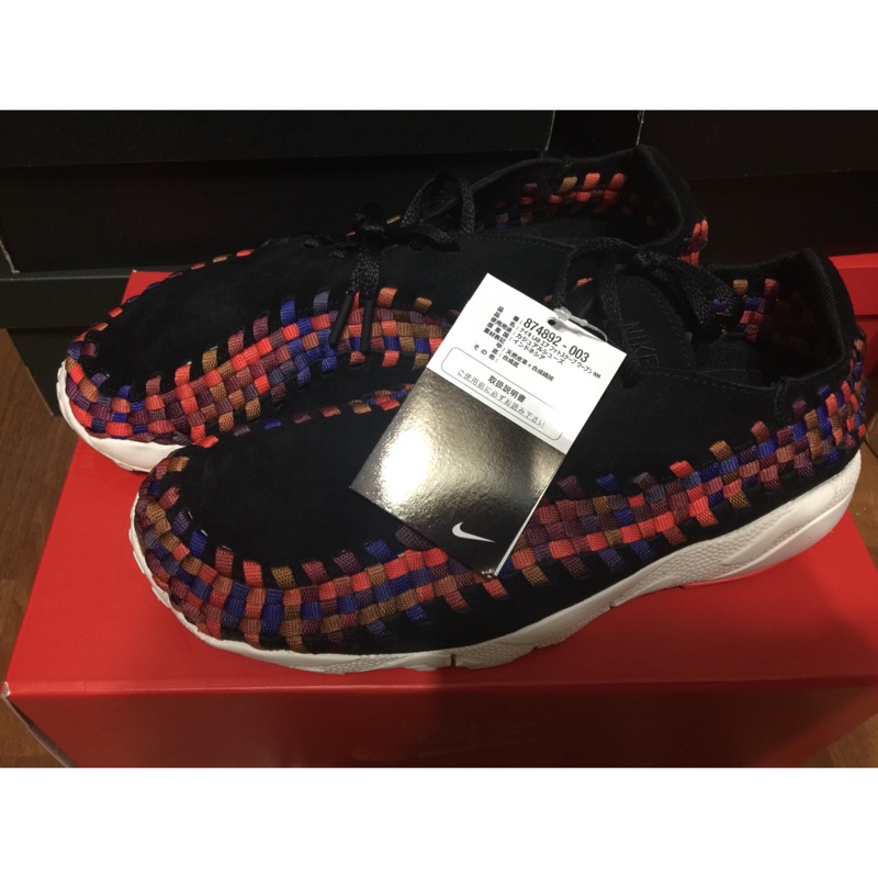 NIKE LAB AIR FOOTSCAPE WOVEN NM 874892-003 黑 彩虹 編織 US10.5