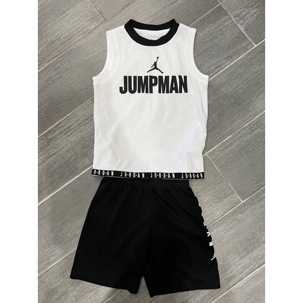 (9成新）正版 男童 Nike Jordan 喬登 無袖運動套裝 籃球套裝