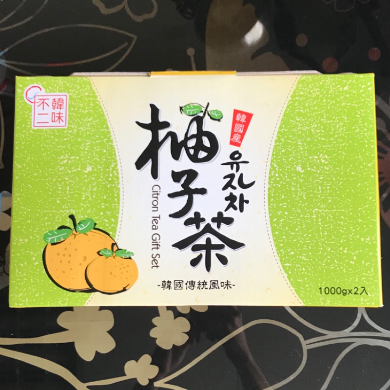 🇰🇷韓味不二水果茶飲組 生黃金柚子茶(果醬) 1公尺x2入  柚子醬 citron tea