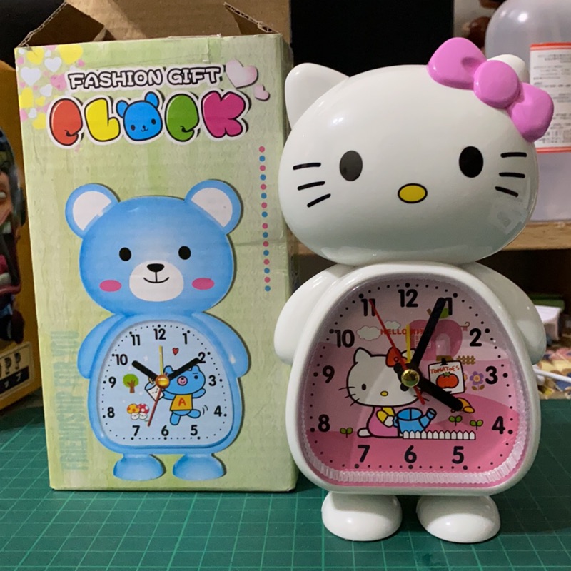 Hello kitty 造型 鬧鐘 時鐘  兩色 兩款