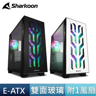 Sharkoon 旋剛 CA300T Type-C ARGB 玻璃透側 360 水冷排 電腦機殼 前進風