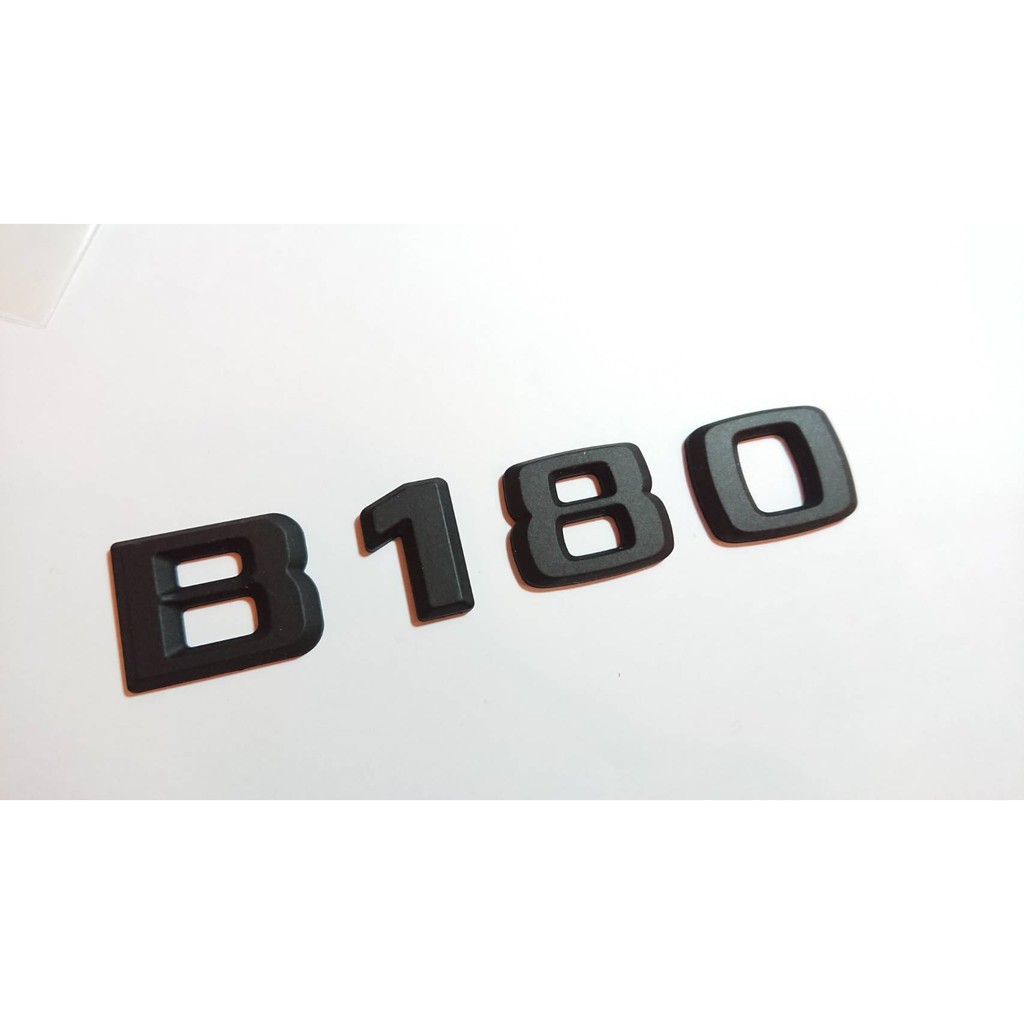 圓夢工廠 賓士 W246 W247 2018~on B180 後車箱 板金 消光黑 改裝字貼字標 logo 同原廠款式