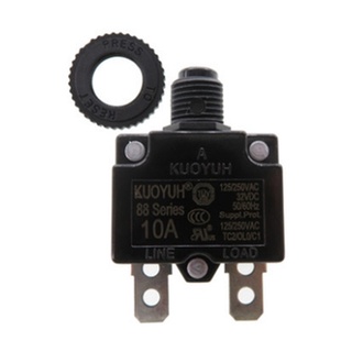 【AI電子】(43-2)*KUOYUH過流保護器過載開關 88系列6/10/15/20A電機水泵電流保護器 保險絲