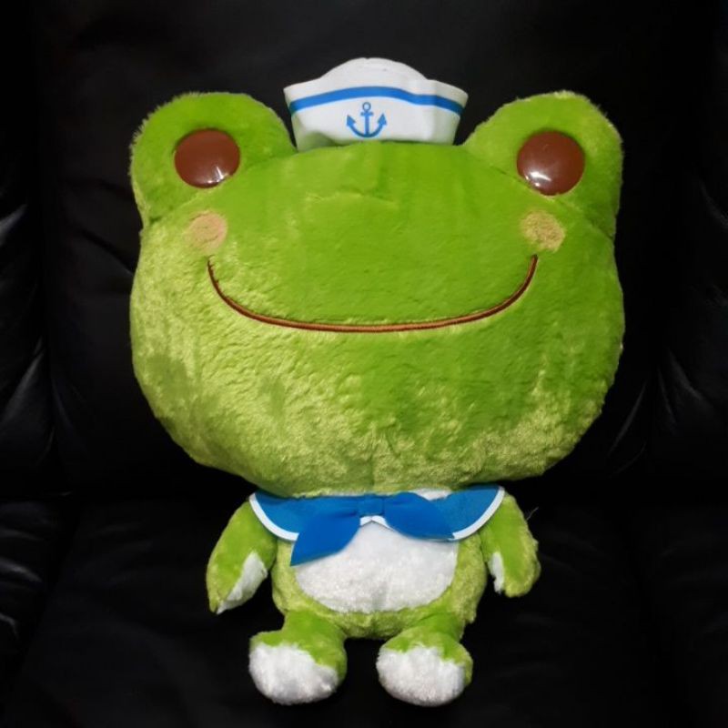 日本 玩偶 Pickles the frog青蛙 25週年  海軍  旅行青蛙  絨毛娃娃  ぬいぐるみ