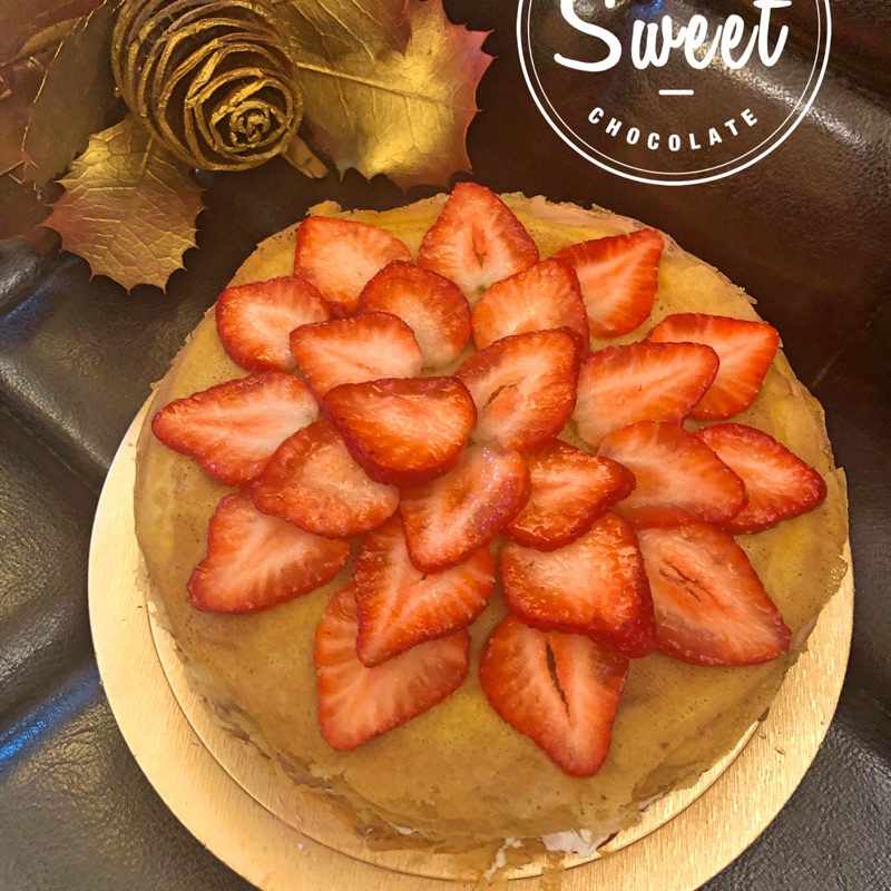 《Sikateahouse千層蛋糕》8吋冬天一定要吃的草莓千層蛋糕