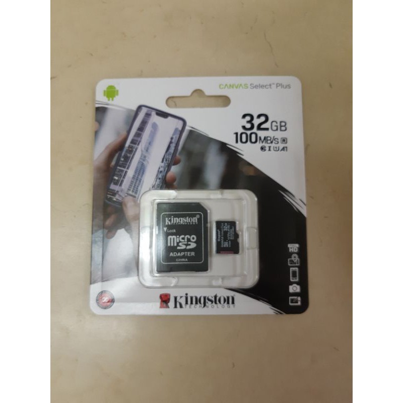 現貨 Kingston 32GB 32G SDHC microSDHC 記憶卡 小卡 附轉接卡 土城區自取$100